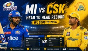 MI vs CSK Head to Head Record IPL 2008 to 2026