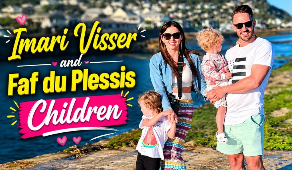 Imari Visser and Faf du Plessis Children