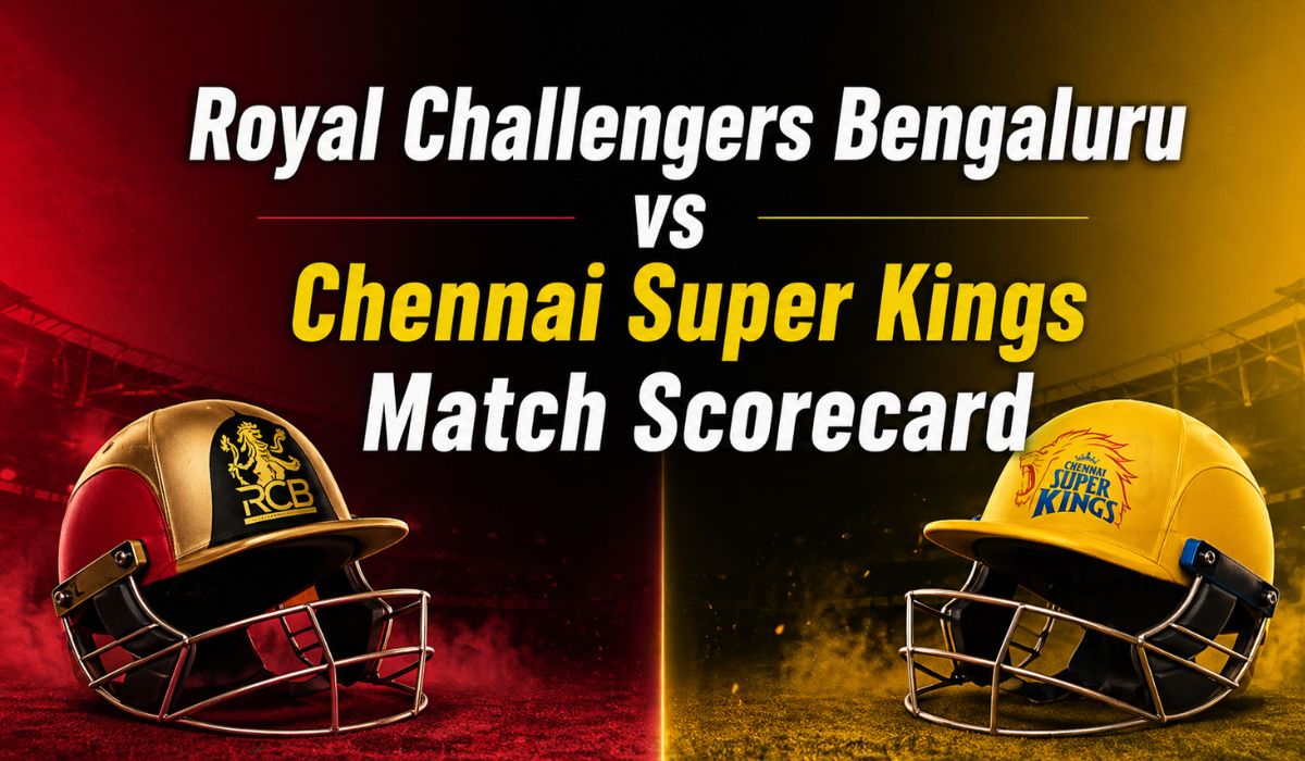 Royal Challengers Bengaluru vs Chennai Super Kings Match Scorecard