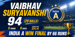 India A vs Sri Lanka A Final: India A Wins Tri-Series by 66 Runs