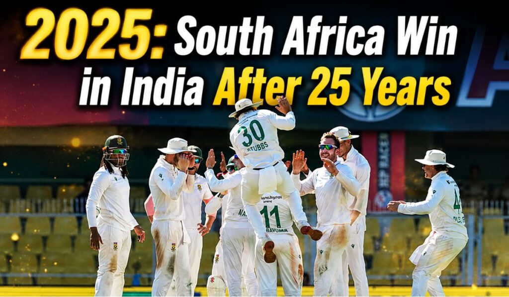 2025 South Africa Win in India After 25 Years