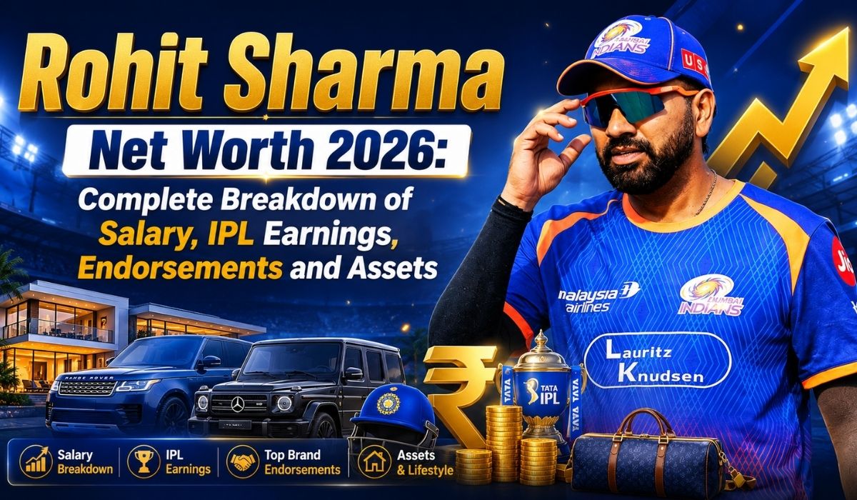 Rohit Sharma Net Worth 2026 Complete Breakdown of Salary, IPL Earnings, Endorsements and Assets