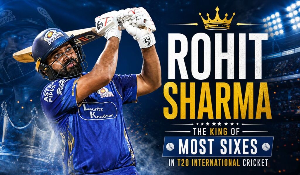 Rohit Sharma The King of Most Sixes in T20 International Cricket