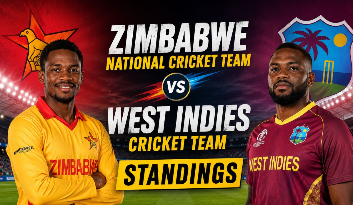 Zimbabwe National Cricket Team vs West Indies Cricket Team Standings