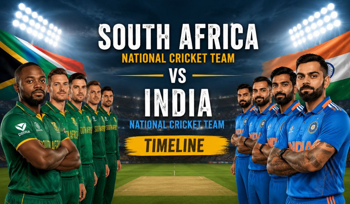 south africa national cricket team vs india national cricket team timeline