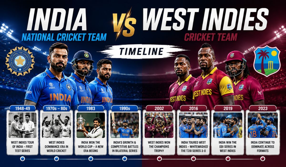 india national cricket team vs west indies cricket team timeline