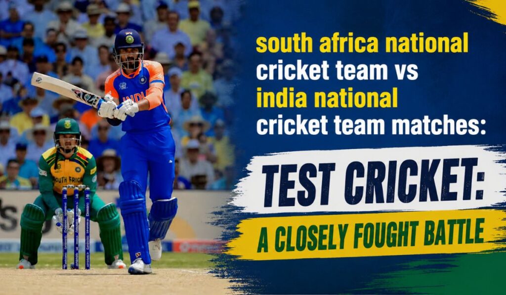 south africa national cricket team vs india national cricket team matches Test Cricket A Closely Fought Battle