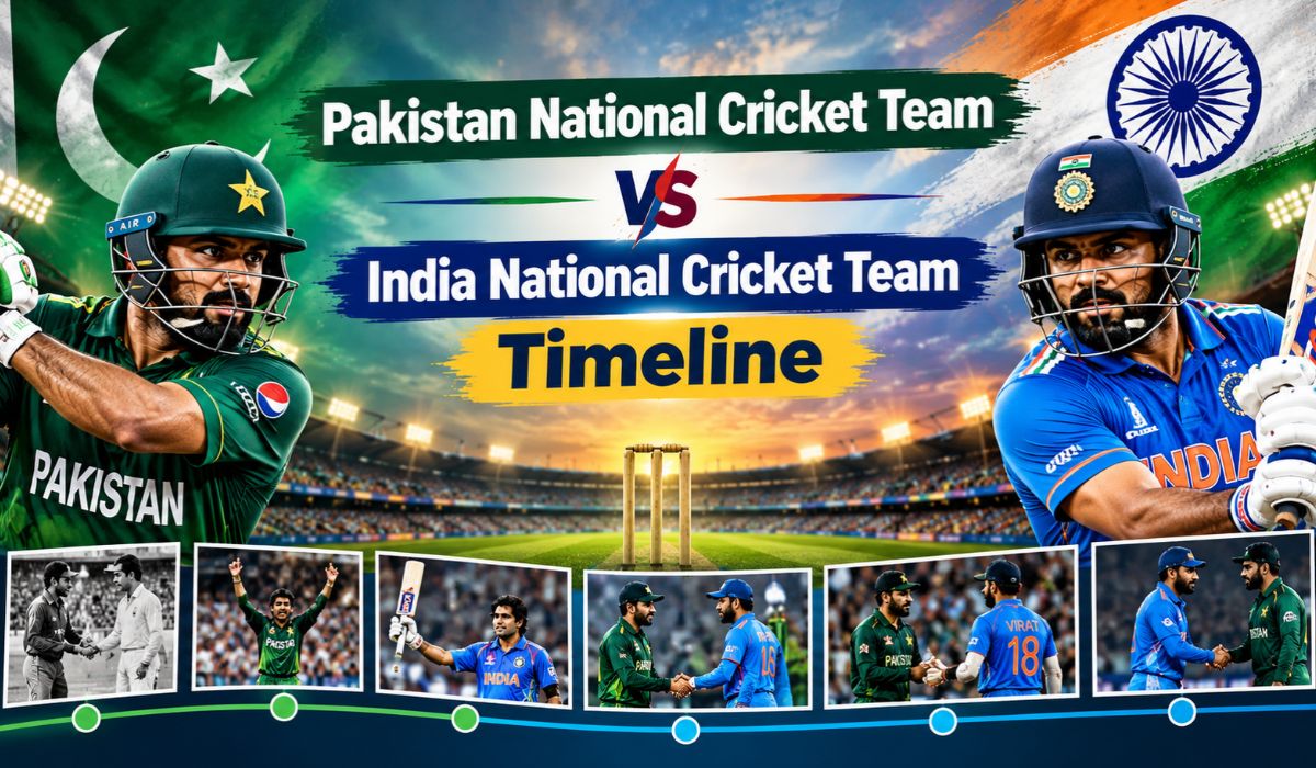 Pakistan National Cricket Team vs India National Cricket Team Timeline