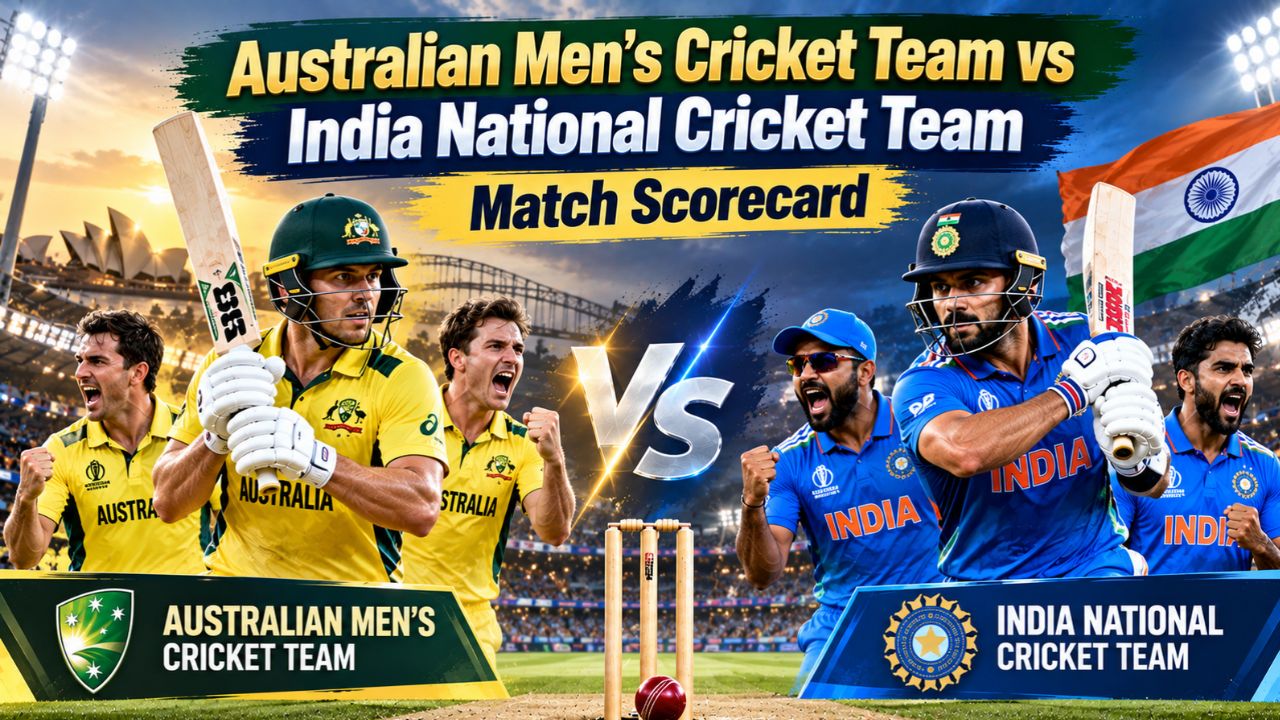 Australian Men Cricket Team vs India National Cricket Team Match Scorecard